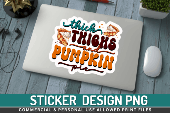 Download Thick Thighs and Pumpkin Stickers Design - Pumpkin stickers Collection