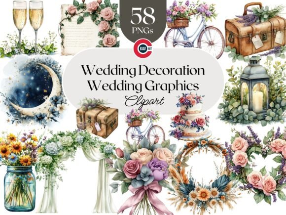 Download Elegant Wedding Graphics and Clipart - Wedding graphics Collection