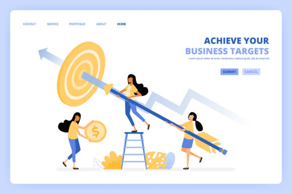 Download Target with Arrows for Business Goals - Goals Collection