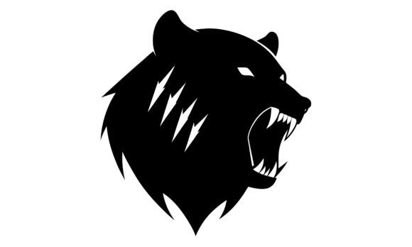 Download Aggressive Bear Head Silhouette Vector I - Premium Bundle