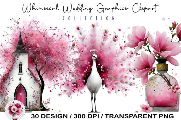 Download Whimsical Wedding Graphics Clipart - Wedding graphics Collection