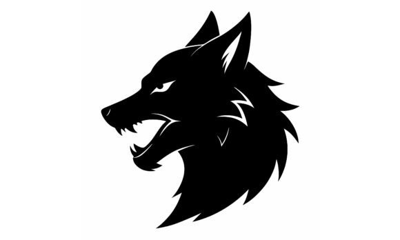 Download Wolf Head Silhouette in Aggressive - Premium Bundle