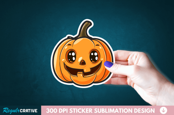 Download Cute Halloween Pumpkin Stickers Clipart - Pumpkin stickers Collection