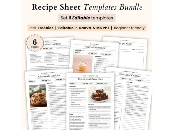 Download Recipe Sheet Template Printable, Recipe - Premium Resources