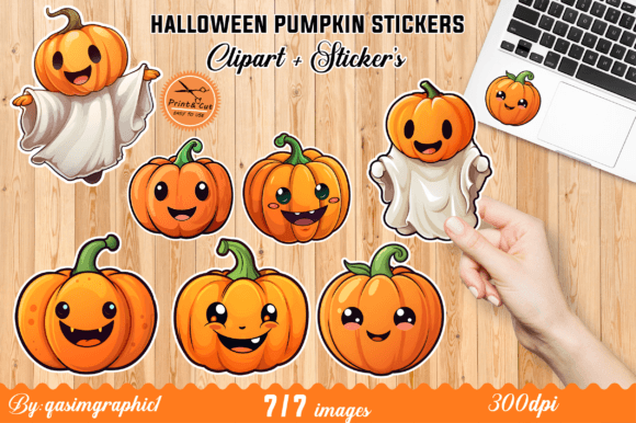 Download Pumpkin Stickers, Halloween Digital PNG - Pumpkin stickers Collection