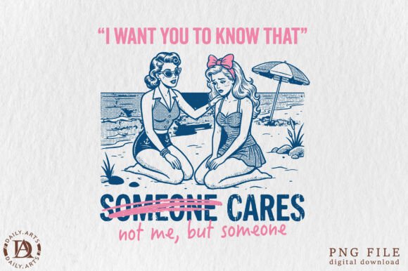 Download Funny Beach Quote Retro Girls Summer PNG - Funny beach quote Collection