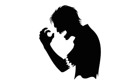 Download Furious Silhouette of an Aggressive Char - Premium Resources