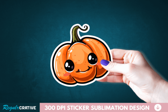 Download Cute Halloween Pumpkin Stickers Clipart - Pumpkin stickers Collection